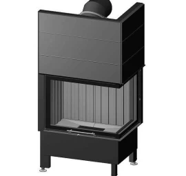 Plieninis židinio ugniakuras Spartherm Varia 2R-51h 4S, dešinės pusės