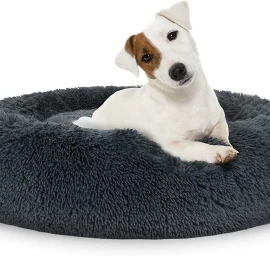 Pliušinis Lopšys M 60 Cm - Tamsiai Pilkas