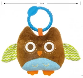 Pliušinis Pakabukas Su Pelėda - Happy Owl - 2552 Brown