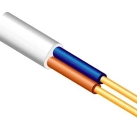 Plokščias instaliacijos kabelis YDY 2x2.5mm2 baltas