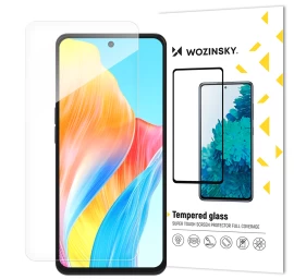 Plokščiojo Ekrano Grūdintas Stiklas Su Rėmeliu, Skirtas Oppo A98 5g, Juodas