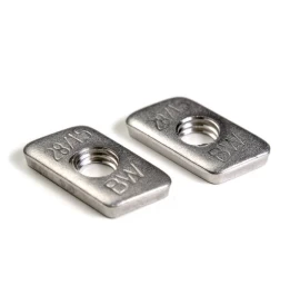 Plokštelė/veržlė M8 skirta konstrukcijai 61-110-15 (Konstrukcijos detalė saulės panelėms, status trikampis 15˚), El-sun