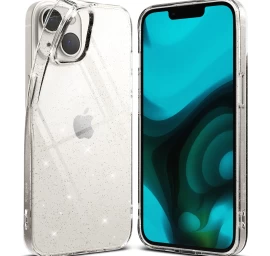 Plonas Gelinis Dėklas Iphone 14 Plus 6.7 Air Glitter Clear