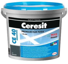 Plytelių tarpų glaistas CERESIT CE40 Aquastatic, 5kg coal (18)