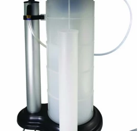 Pneumatinis-rankinis techninių skysčių išsiurbimo bakas | 9 l (HTG1042)