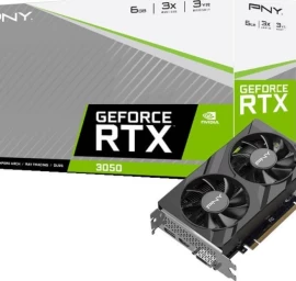 Pny Geforce Rtx 3050 Verto Dual Fan 6gb Gddr6 Vaizdo Plokštė (vcg30506dfxpb1)
