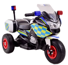 Policijos Motociklas Su Gaidžiu, Pripučiamais Ratais, Garsais, Dviem Varikliais/b608