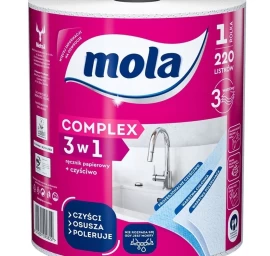 Popieriniai Rankšluosčiai mola Complex 3-in-1, 1 Ritinėlis