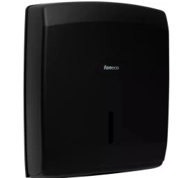 Popierinių rankšluosčių lapeliais laikiklis Faneco Calma, juoda, CT6100PN
