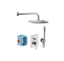 Potinkinės dušo sistemos komplektas chromo spalva X07S070