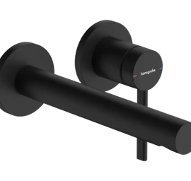 Potinkinis sieninis praustuvo maišytuvas HANSGROHE Zesis S EcoSmart+ su 19.4 cm snapeliu, matinis juodas, 74750670