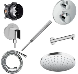 Potinkinis termostatinis dušo komplektas Hansgrohe Pulsify S
