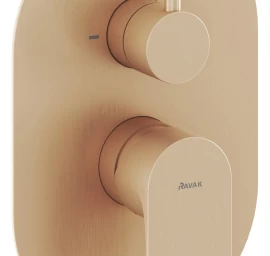 Potinkinis vonios/dušo maišytuvas Ravak Eleganta, aukso, X070375