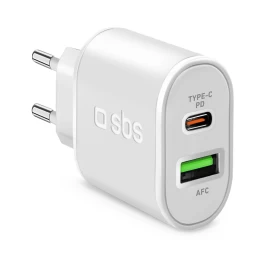 Power Delivery Usb-a Usb-c 20w 20w Tinklo įkroviklis - Baltas