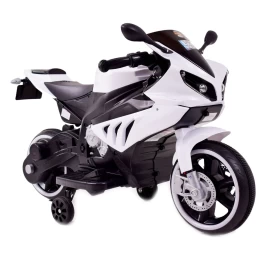Power Racer Motoras 8798 2 Varikliai, 2 Baterijos - Pirmasis Motociklas Jūsų Vaikui, šviečiantys Ratai/ft8798