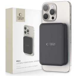 powerbank 10000 Mah magsafe Usb-c 15w Su Usb-c Kabeliu - Juodas