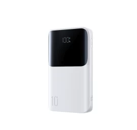 Powerbank 10000mah 22,5w Usb-a Usb-c Su Ekranu Jr-qp191 Mini - Baltas