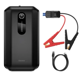 Powerbank 10000mah + Automobilio Starteris Booster 12v 1000a Juodas