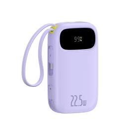 Powerbank 20000 Mah 22,5 W Su Ekranu Ir Laidu enerfill Fc21 Qpow 3 Ultra - Violetinės Spalvos