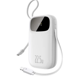 Powerbank 20000 Mah 22,5 W Su Ekranu, Usb-c iphone Lightning Laidu - Baltas