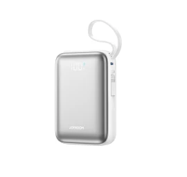 Powerbank 20000 Mah 22,5 W Usb-c Su Dvigubu Kabeliu - Baltas