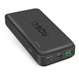 Powerbank 20000 Mah Pd Usb-c Usb-a Micro-usb 20w - Juodas