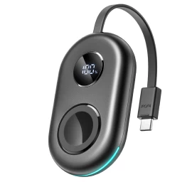 powerbank 2500 Mah Su apple Watch 3 W įkrovikliu Ir Usb-c Kabeliu - Juodas