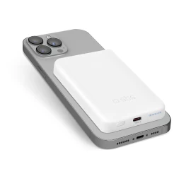 Powerbank 5000 Mah Usb-c Su Magsafe Suderinamas - Baltas