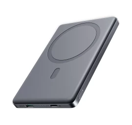 Powerbank 5000mah Usb-c 20w Pd Ir 15w Indukcinis įkrovimas - Pilkas