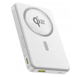powerbank Airpow Ii 10000mah Qi2 Magsafe 22,5w Su Usb-c Kabeliu 20v 3a 30cm - Balta
