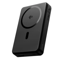 powerbank Airpow Ii 10000mah Qi2 Magsafe 22,5w Su Usb-c Kabeliu 20v 3a 30cm - Juodas