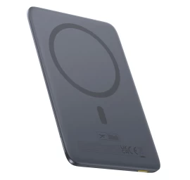 powerbank Itin Plonas 5000 Mah 20w Magsafe Su Usb-c Kabeliu 60w 30 Cm - Pilkas