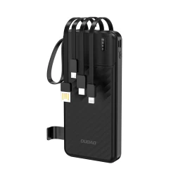 powerbank K11 10000 Mah Su Integruotais Laidais - Juodas