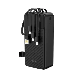 powerbank K11 Max 30000 Mah Su Integruotais Laidais - Juodas