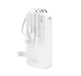 powerbank K11 Pro 20000 Mah Su Integruotais Laidais - Baltas