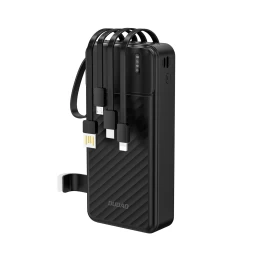 powerbank K11 Pro 20000 Mah Su Integruotais Laidais - Juodas