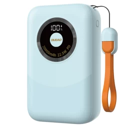 Powerbank K21 Mini 10000mah 22,5w Usb-a / Usb-c - Mėlynas