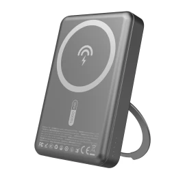 powerbank K28 10000 Mah Su magsafe Metaliniu Dėklu Ir Pd Laikikliu 22,5 W - Pilka
