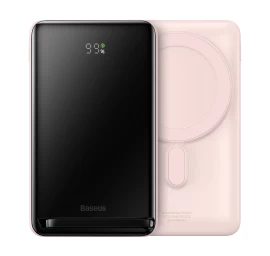 Powerbank Su Belaidžiu įkrovimu Magsafe 10000mah 20w Usb-c Kabelis 0,5 M Rožinės Spalvos