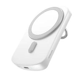 Powerbank Su Indukcinio įkrovimo žiedu Ir Laikikliu Iki6000mah 20w Baltas