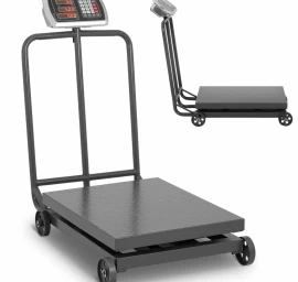 Pramoninės Ratinės Platforminės Svarstyklės 600 Kg / 100 G Lcd