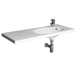 Praustuvas baldinis asimetrinis TIGO 100x41 cm, su 1 anga maišytuvui dešinėje H8122190001061