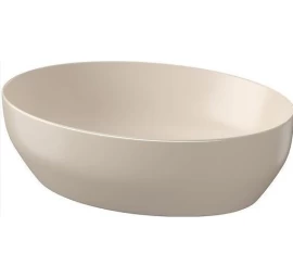 Praustuvas CERSANIT Larga Ellipse, 50x38cm kreminė sp.