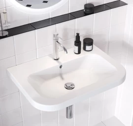 Praustuvas CHROME 650, keraminis, baltas XJG01165000