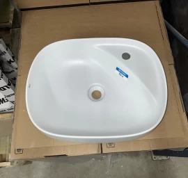 Praustuvas-dubuo BEYOND 585x455x160 mm, su dugno vožtuvu, mat. baltas