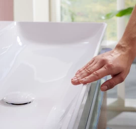 Praustuvas Hansgrohe Xelu Q 100x48 cm, balta blizgi, 61036450