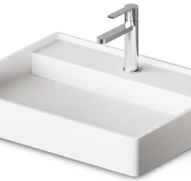 Praustuvas Paa Infinity 600 SilkSTONE® 60x47 cm, balta matinė, IINFSM/00