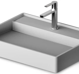 Praustuvas Paa Infinity 600 SilkSTONE® 60x47 cm, matte grey spalva, IINFSM/03