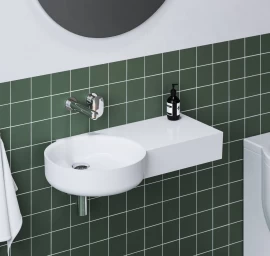 Praustuvas Ravak ARC 83/43 D, be skylės maišytuvui ir perpylimo, XJXP1383000