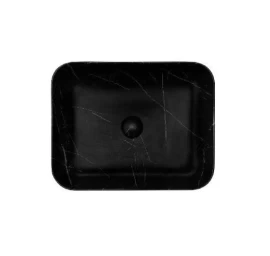 Praustuvas Riho Slate 52x39 cm, juodas marmuras
